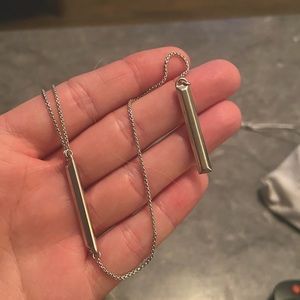 Kendra Scott Silver Y Necklace